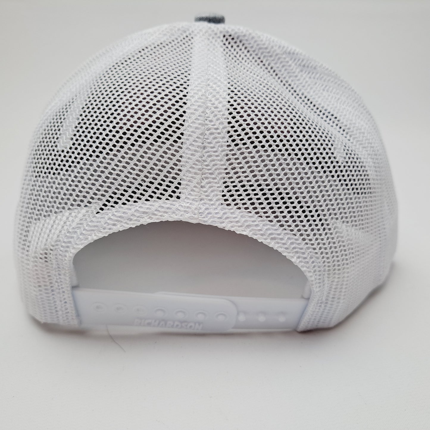 Red Man Embroidered Patch Richardson 112 Trucker Mesh Snapback Cap Hat Red & White