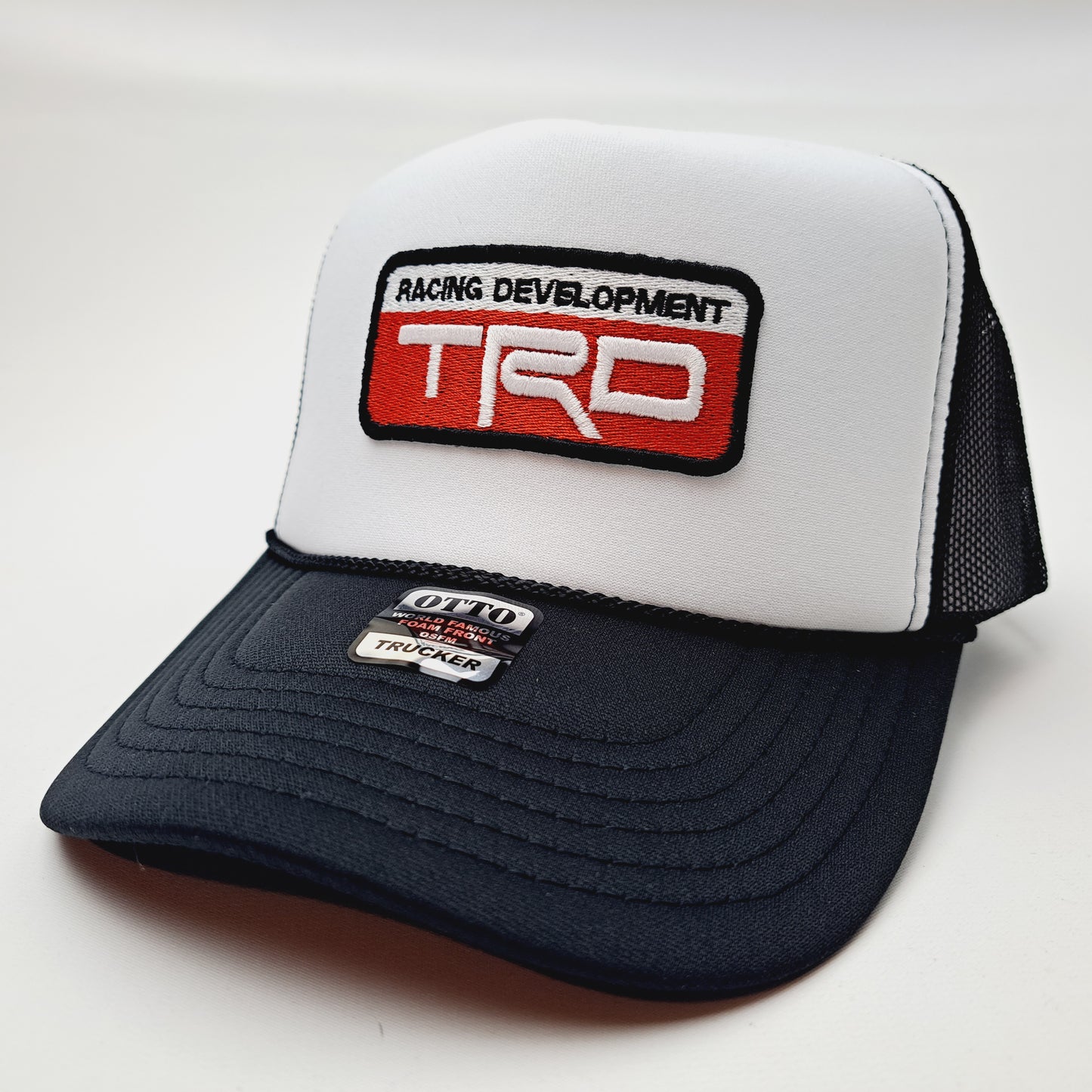 Toyota TRD Embroidered Patch Foam Mesh Trucker Snapback Black