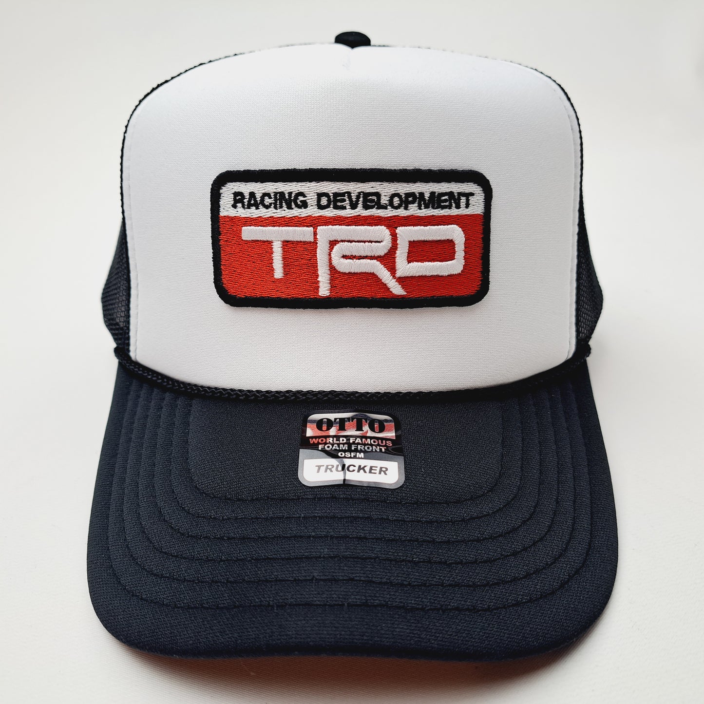 Toyota TRD Embroidered Patch Foam Mesh Trucker Snapback Black