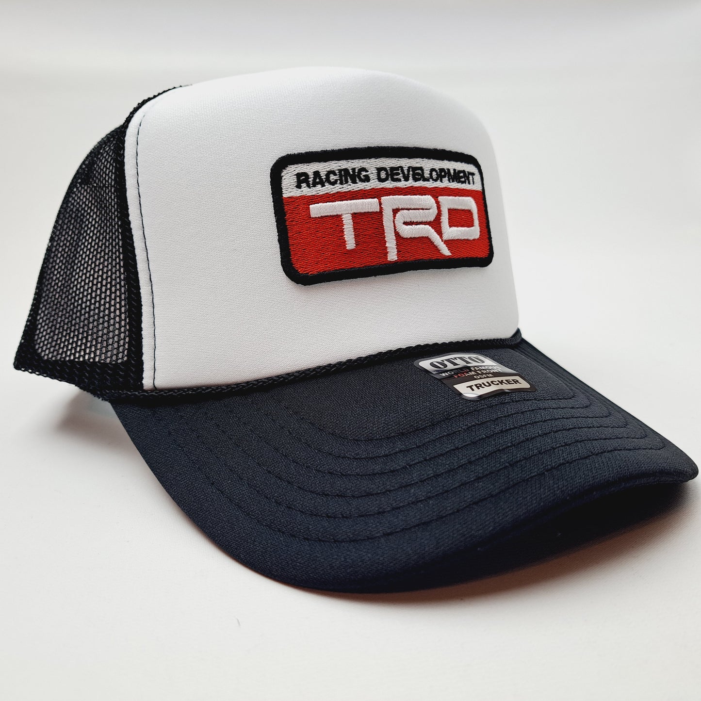 Toyota TRD Embroidered Patch Foam Mesh Trucker Snapback Black