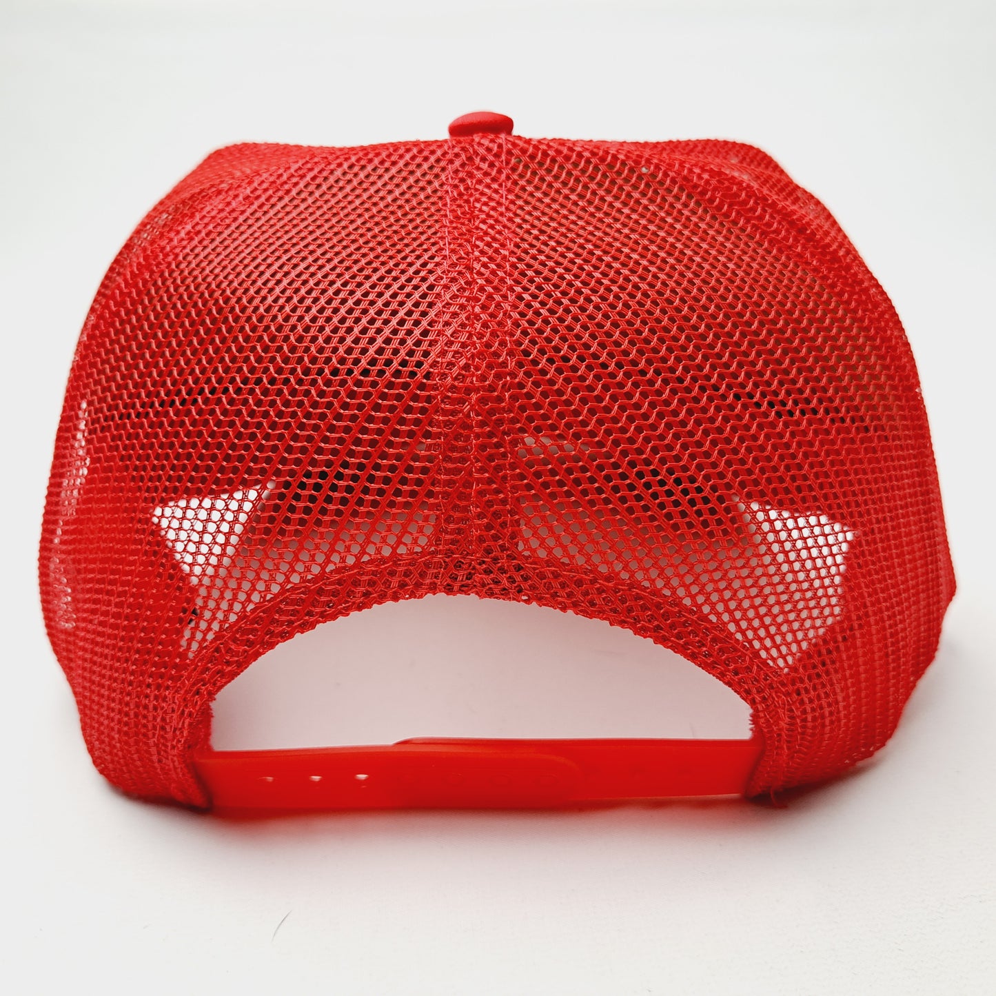 Snap On Foam Mesh Trucker Snapback Red & White