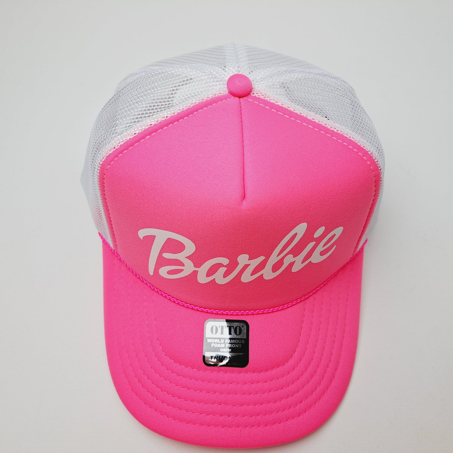 Barbie Foam Mesh Trucker Snapback Pink & White
