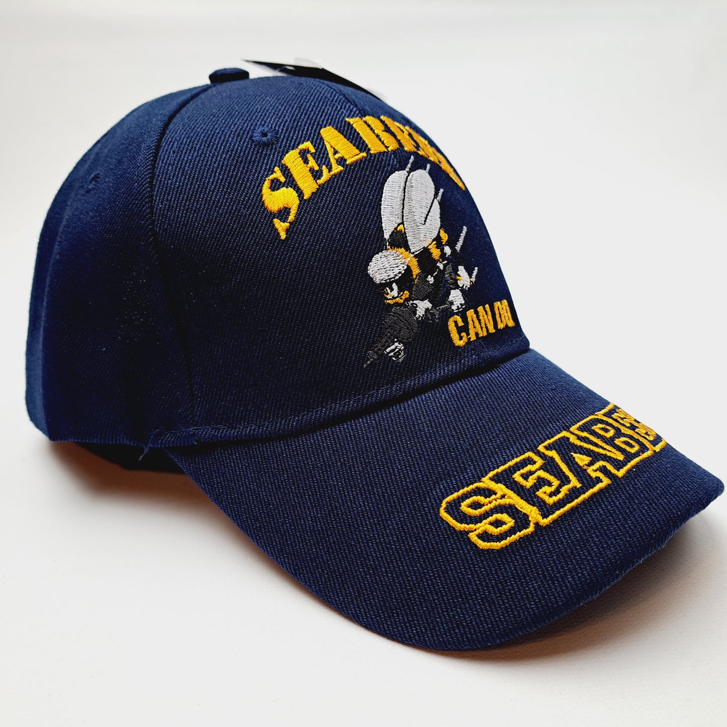 US Navy Seabees Can Do Men's Official Ball Cap Hat Embroidered Navy Blue Acrylic