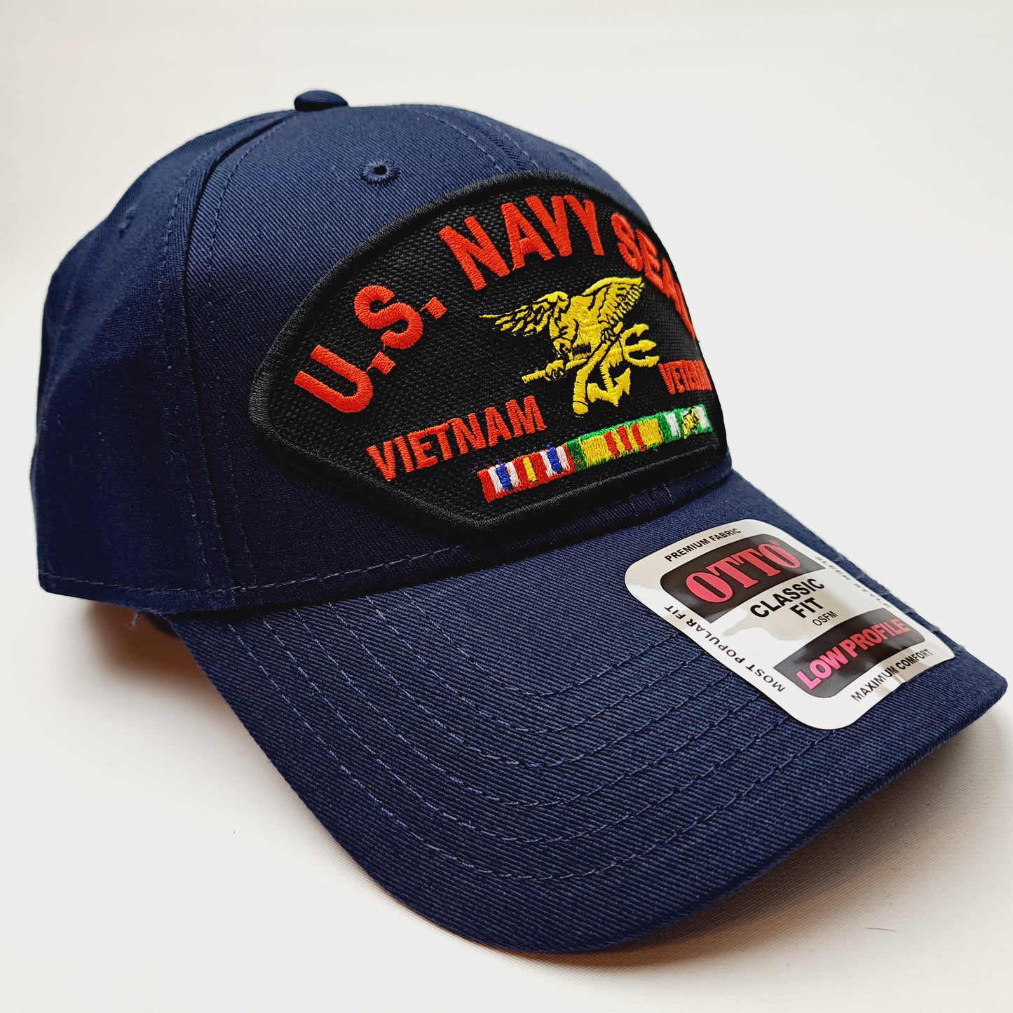U.S. Navy Seal Vietnam Veteran Mens Adjustable Strapback Hat Baseball Cap Embroidered Black