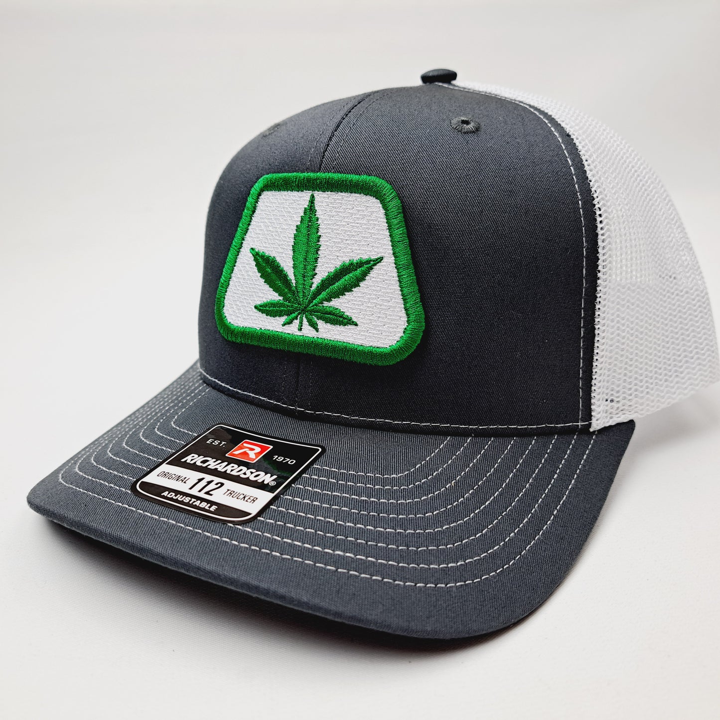 Pioneer Weed Embroidered Patch Richardson 112 Trucker Mesh Snapback Cap Hat