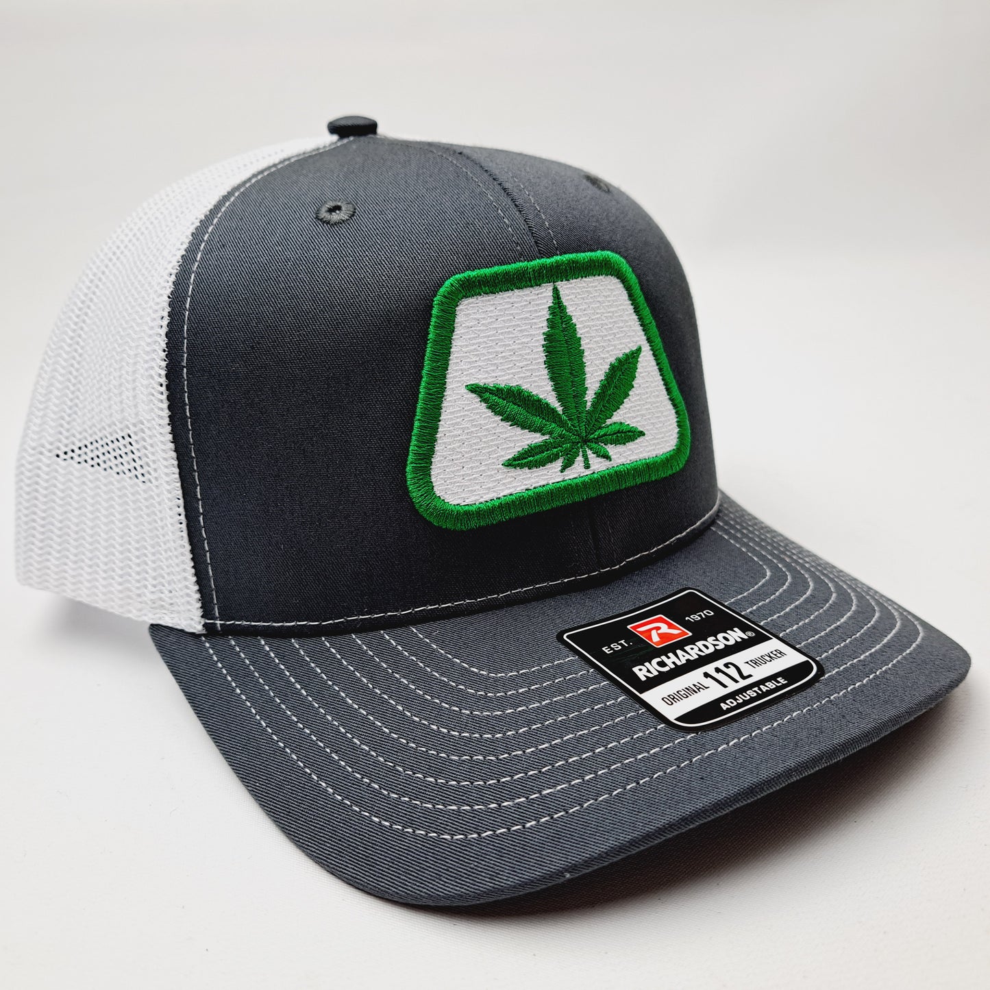 Pioneer Weed Embroidered Patch Richardson 112 Trucker Mesh Snapback Cap Hat