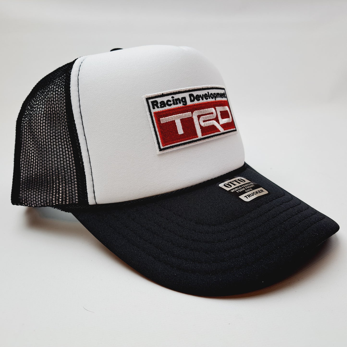 Toyota TRD Embroidered Patch Foam Mesh Trucker Snapback Black