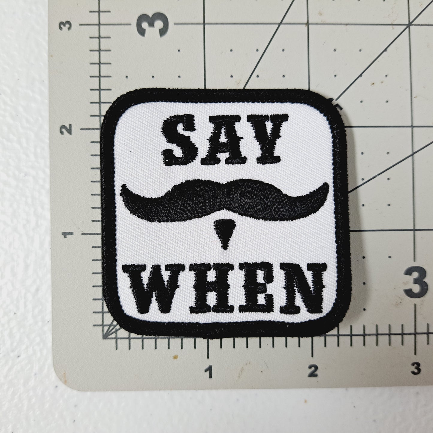Say When Huckleberry Doc Holiday Embroidered Patch