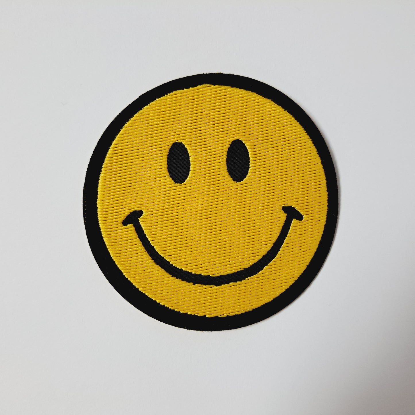 Smiley Face Embroidered Patch