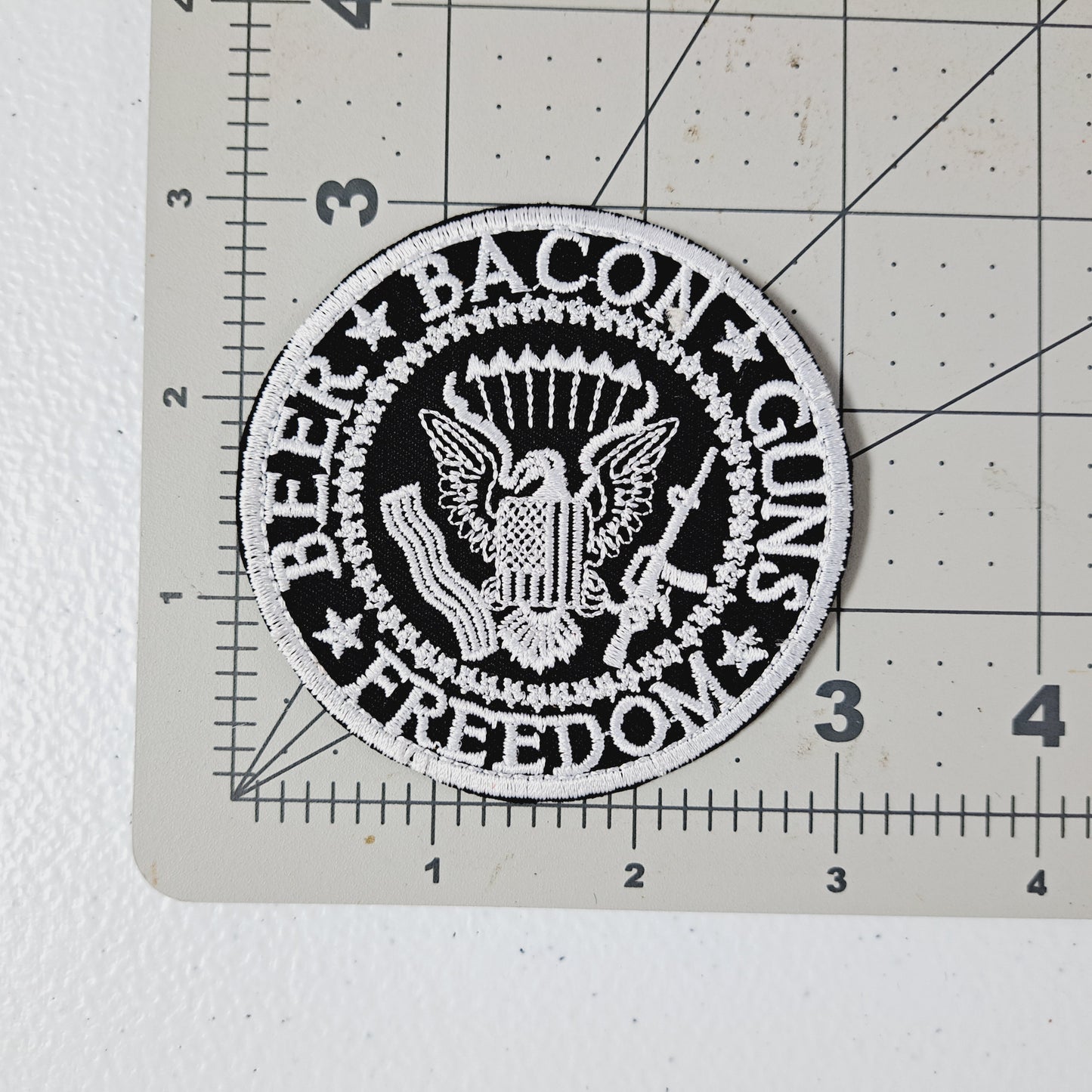 Beer Bacon Guns Freedom Embroidered Patch