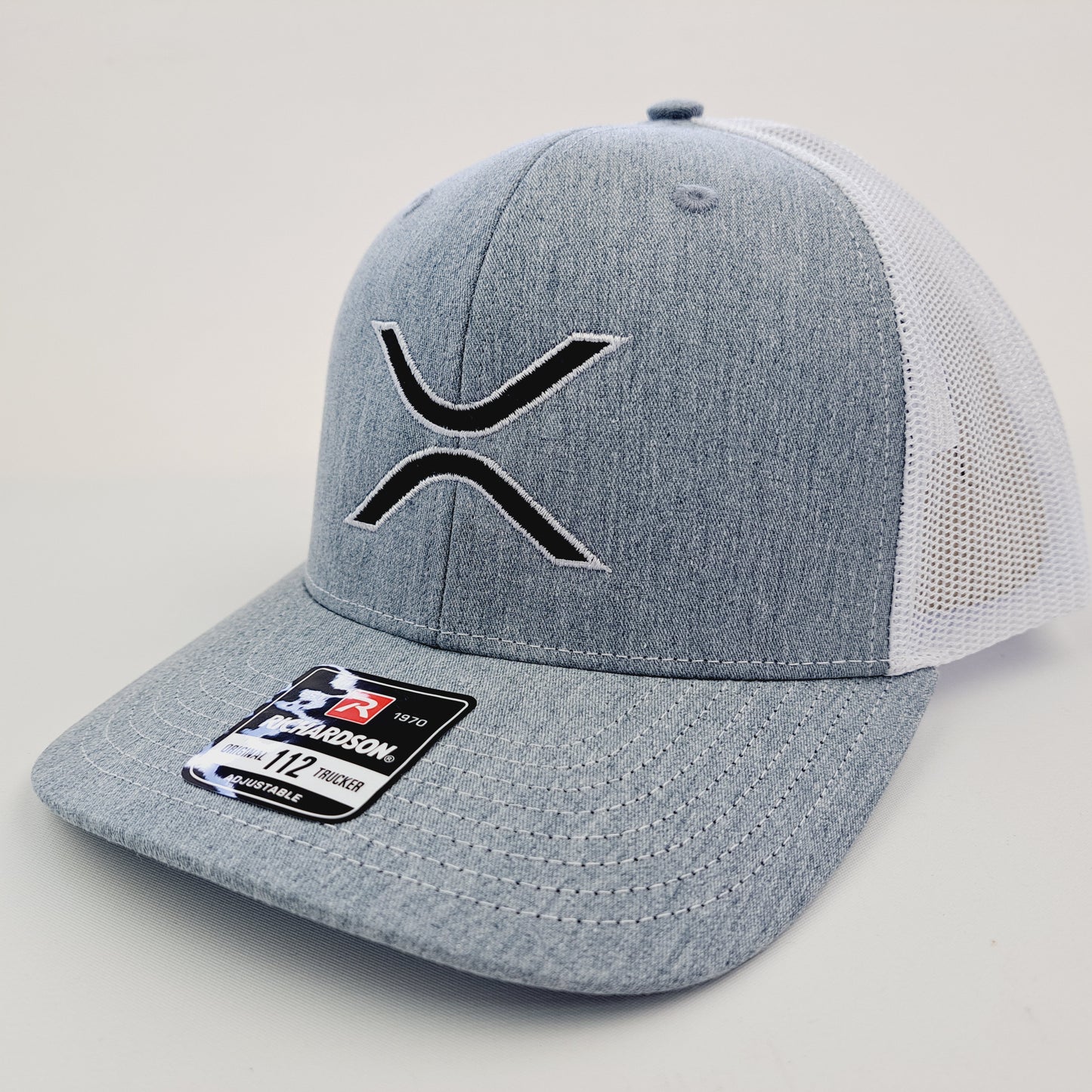 XRP Crypto Ripple Richardson Trucker Mesh Snapback Hat Cap Embroidered
