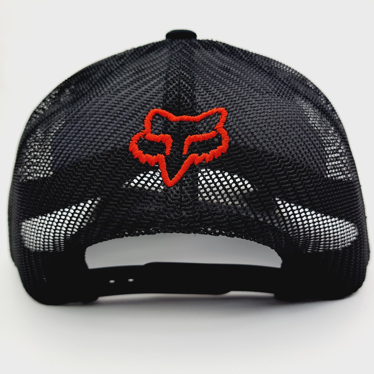 Fox Embroidered Patch Richardson 112 Mesh Snapback Trucker Black One Size Fits Most