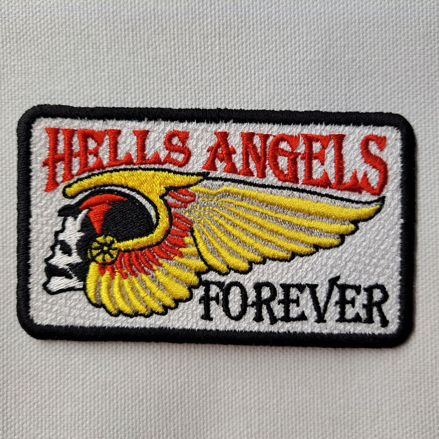 Hells Angels Forever Embroidered Patch 2.40 x 4 inches ( no tracking)