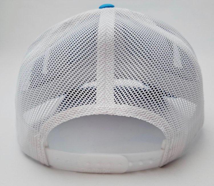 United States Postal Service Post Office Embroidered Patch Richardson 112 Curved Bill Mesh Snapback Cap Hat Blue