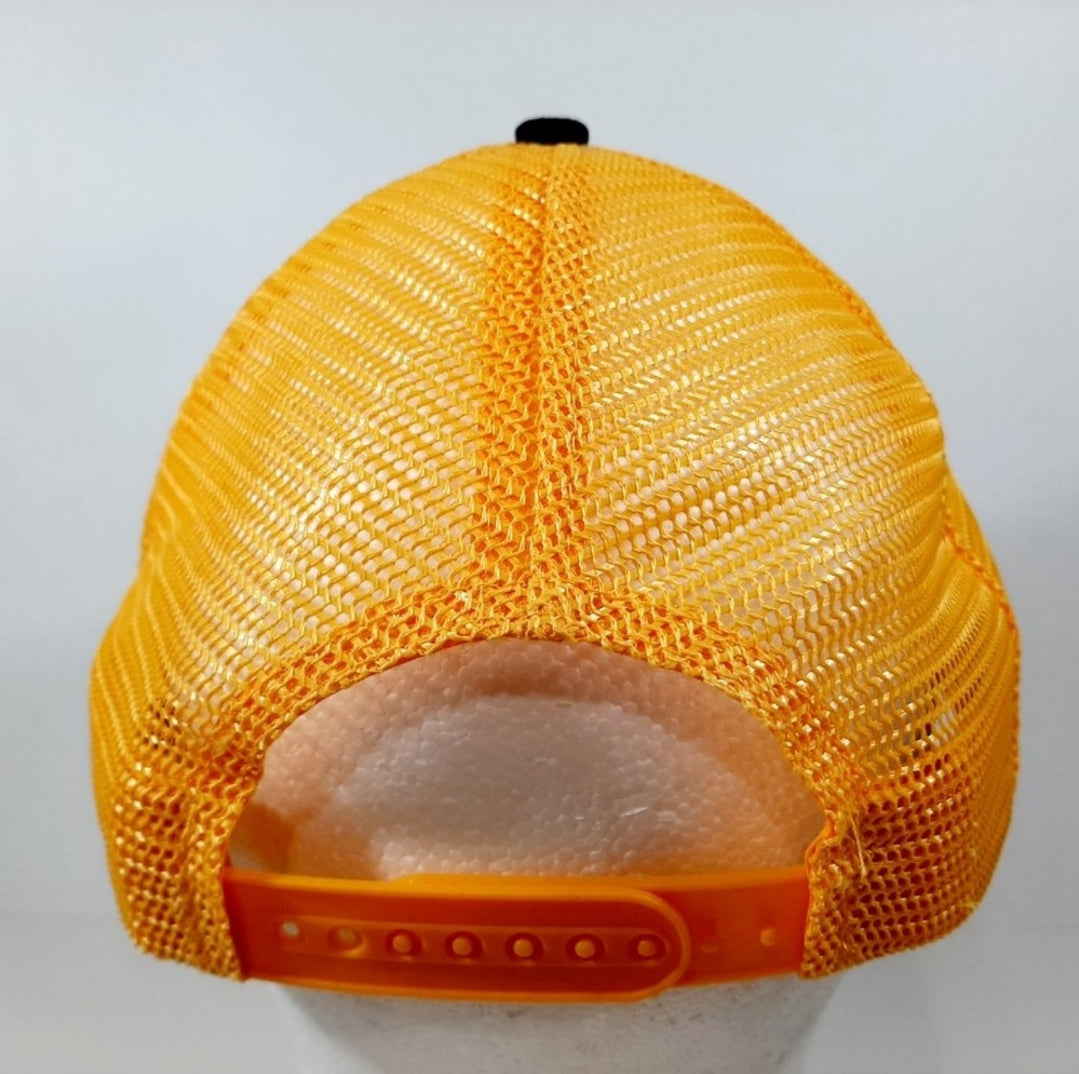Don't Tread On Me Hat Cap Embroidered Patch Mesh Snapback Snake black Yellow