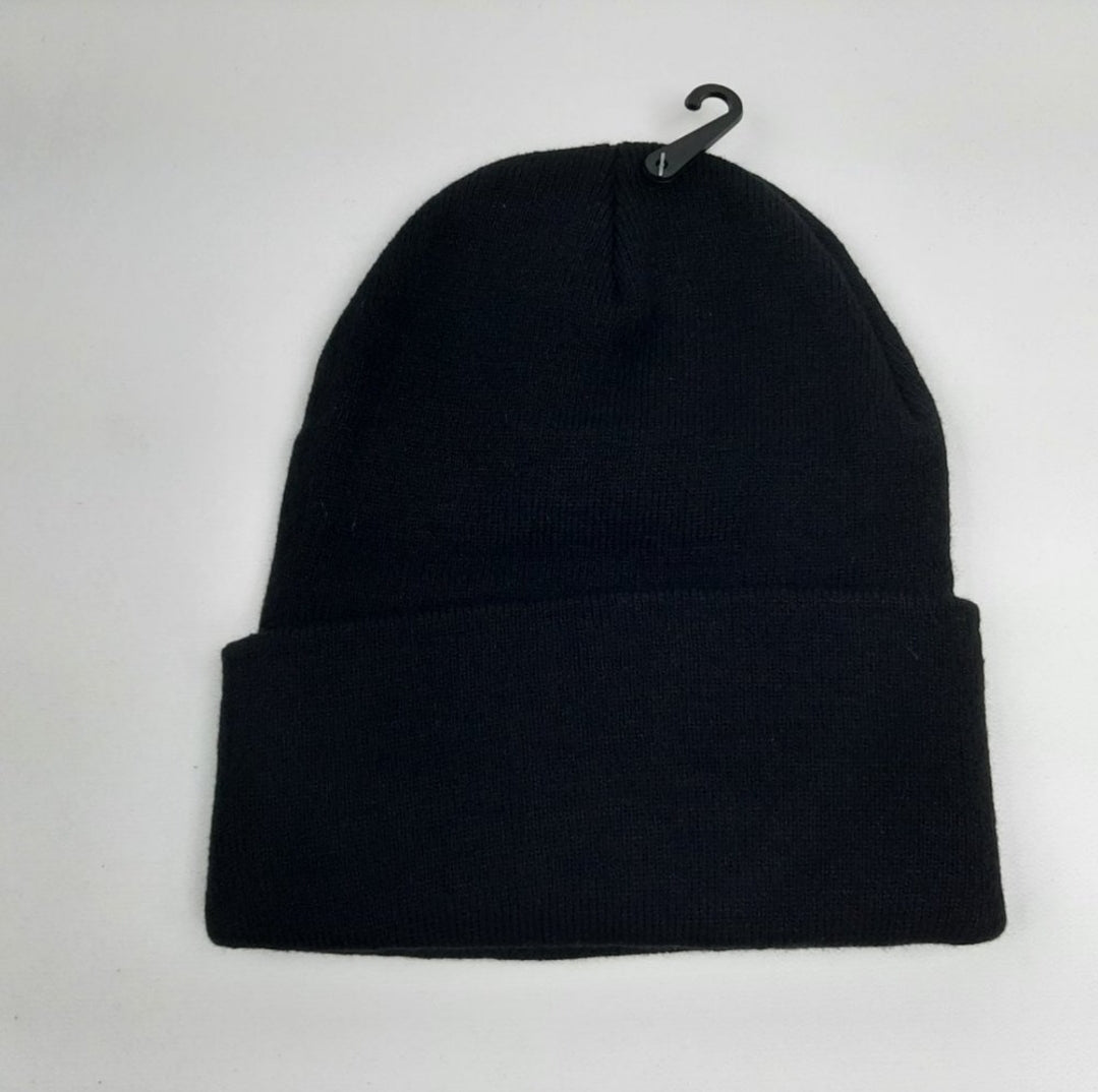 Korn Embroidered Patch Beanie Black hat