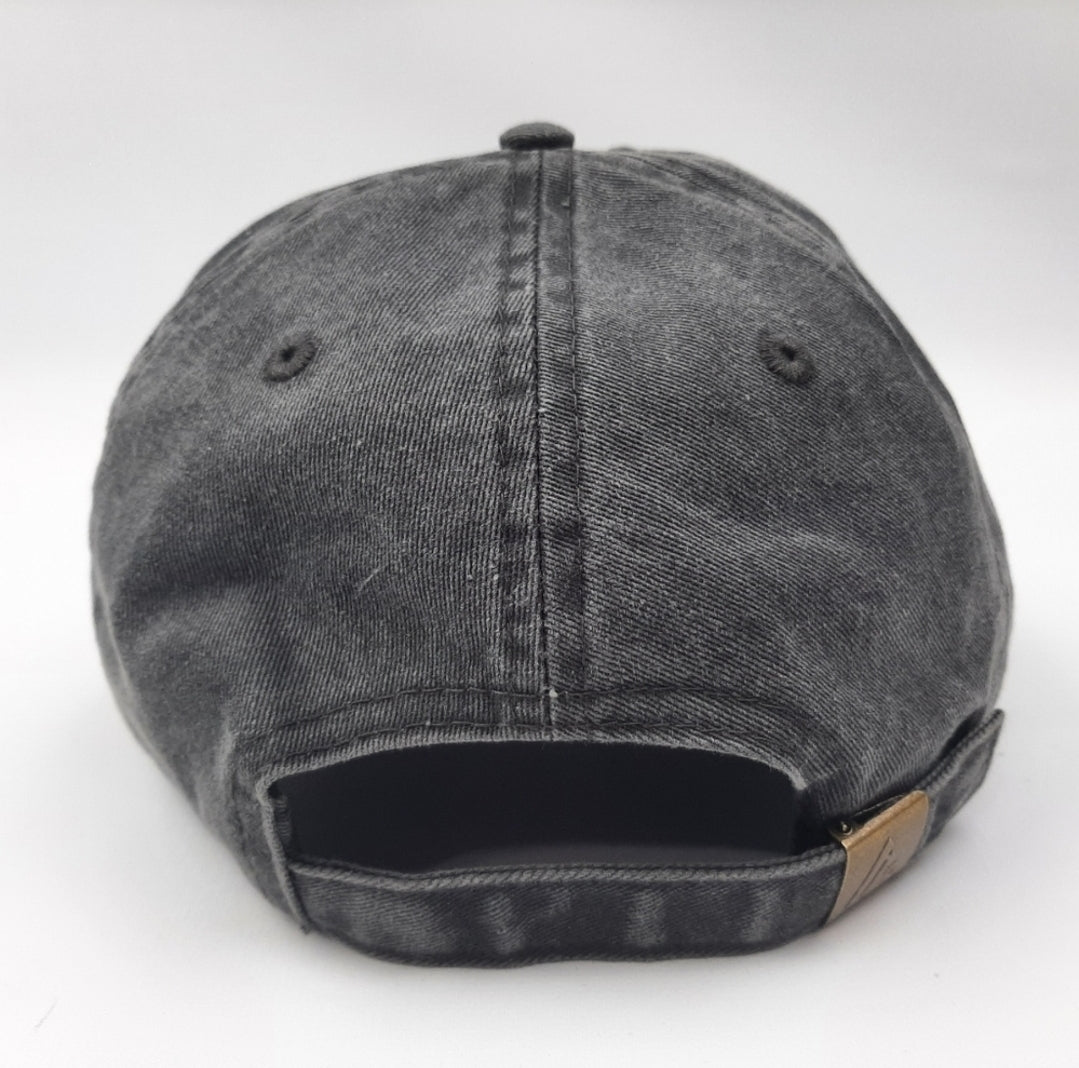 Fender Guitars Relaxed Dad Hat Cap Gray Washed Cotton Embroidered Strapback