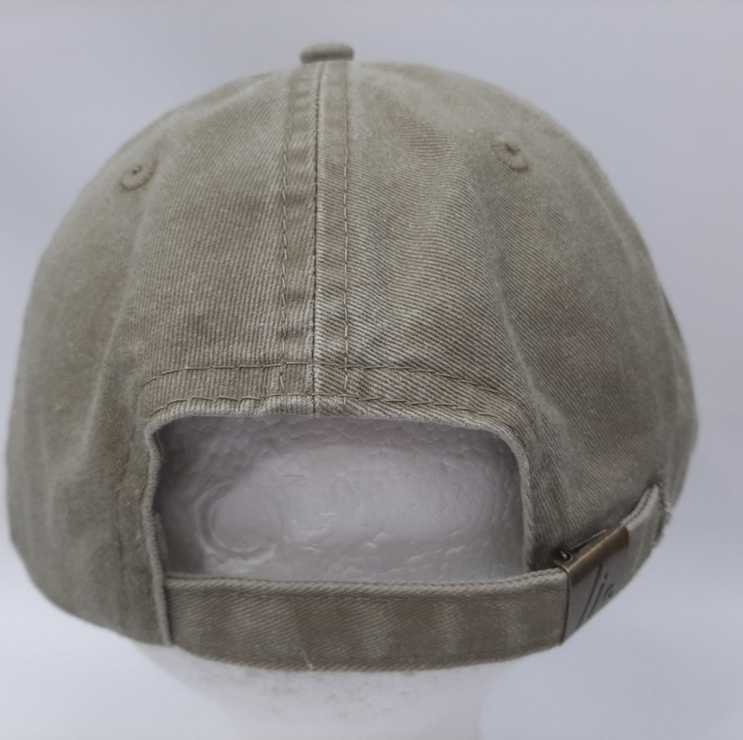 Demon Slayer Anime Hat Cap Relaxed Cotton Beige Tan Embroidered Adjustable
