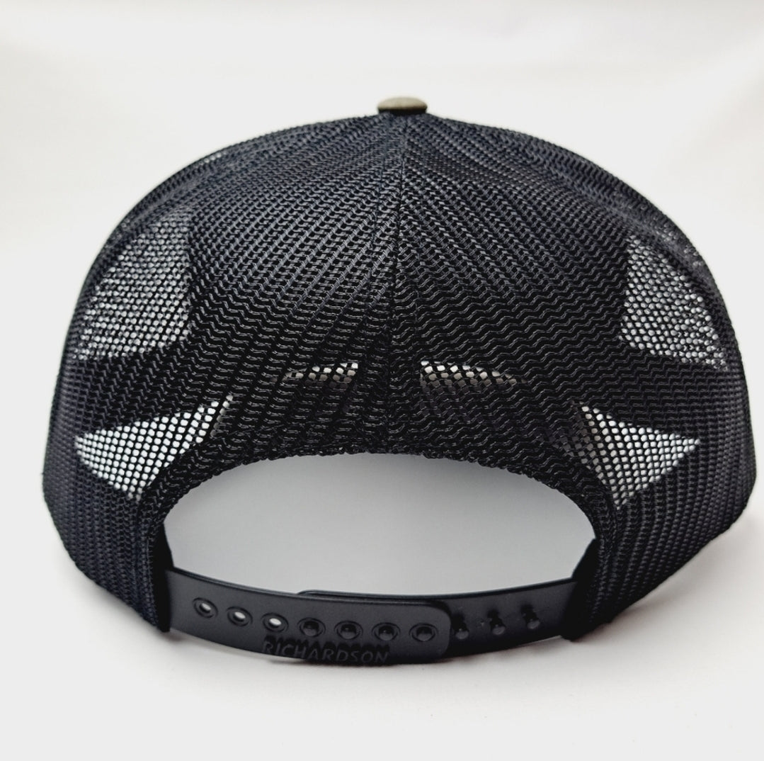 Little Pecker Club Richardson 112 Mesh Snapback Black Cap Hat Embroidered Patch