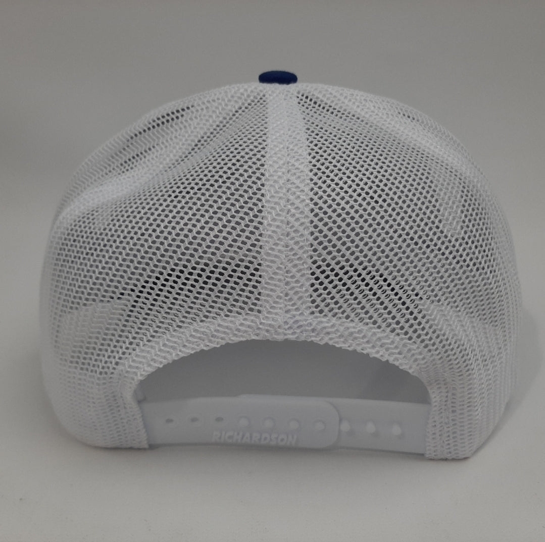 Ford Patch Richardson 112 Trucker Mesh Snapback Cap Hat Blue & White