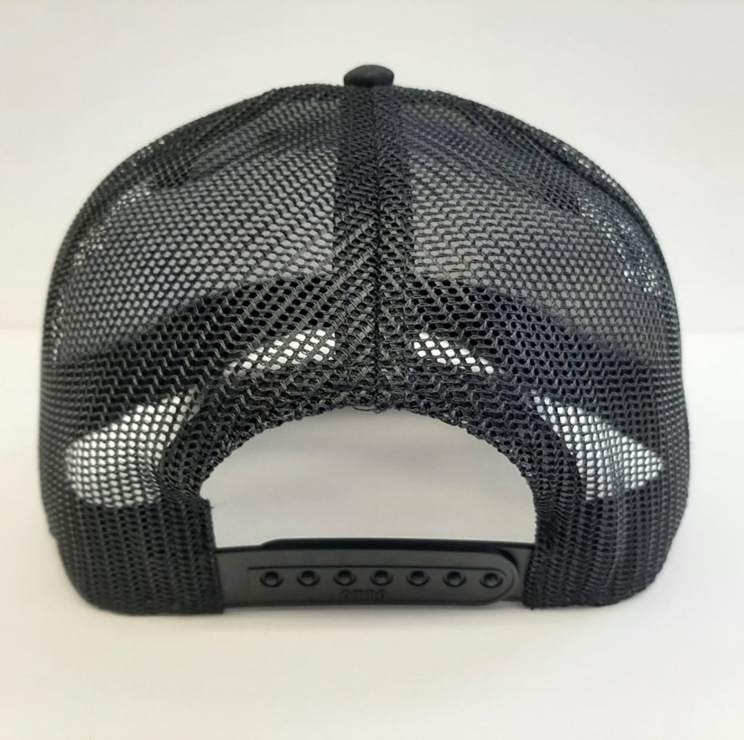 Jack Daniels Tennessee Whiskey curved bill embroidered patch mesh snapback cap hat black