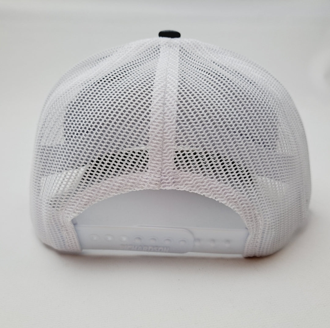 Dekalb Patch Richardson 112 Trucker Mesh Snapback Cap Hat Gray & White