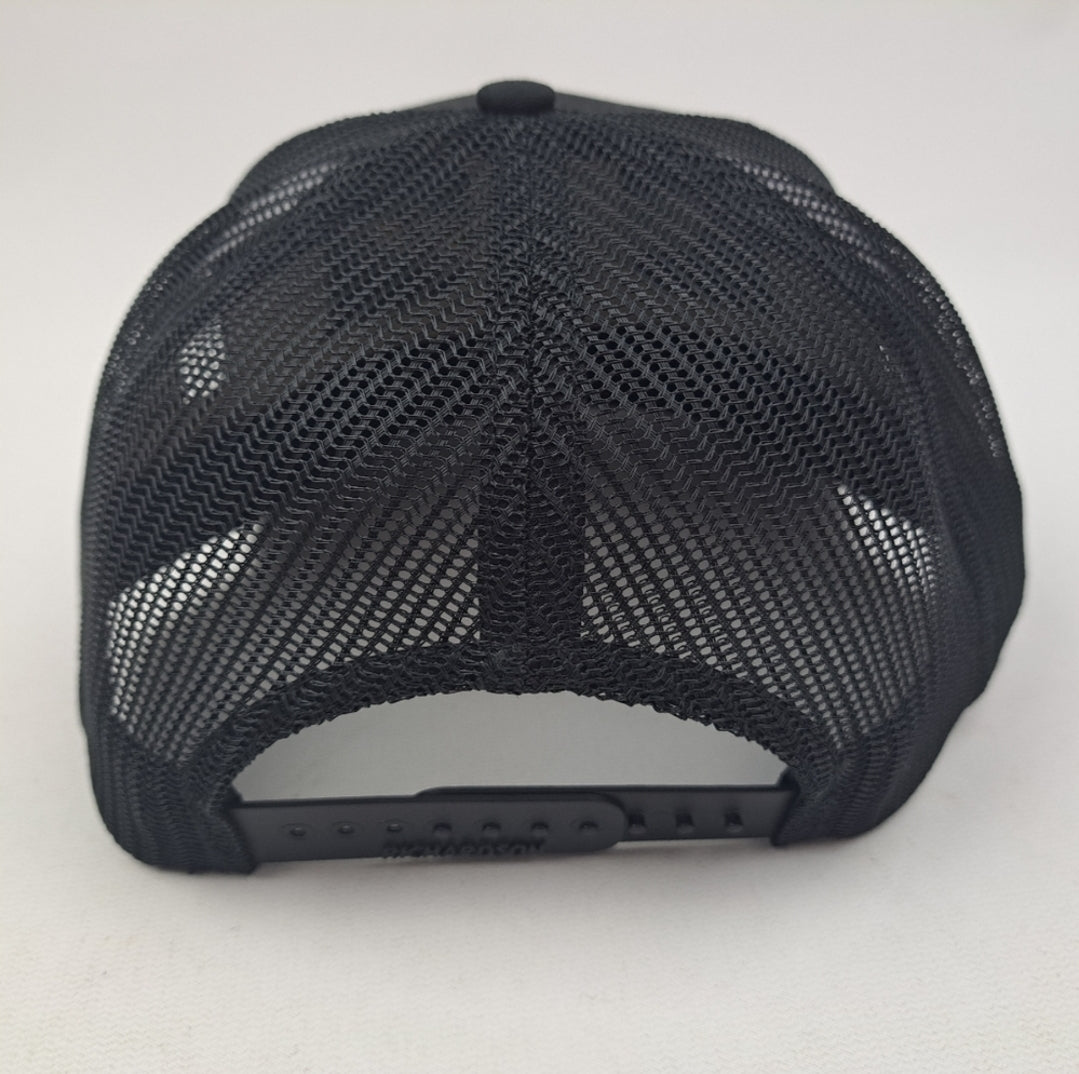Corvette Richardson 112 Trucker Mesh Snapback Cap Hat Black