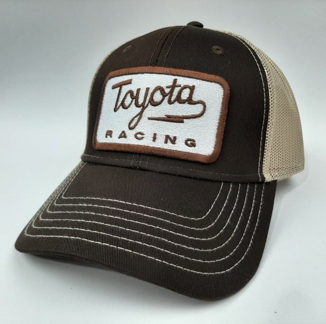 Toyota Racing Embroidered Patch Trucker Mesh Snapback Brown – Snapitback Hat  Company