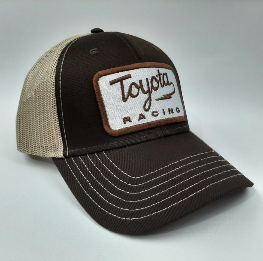 Toyota Racing Embroidered Patch Trucker Mesh Snapback Brown