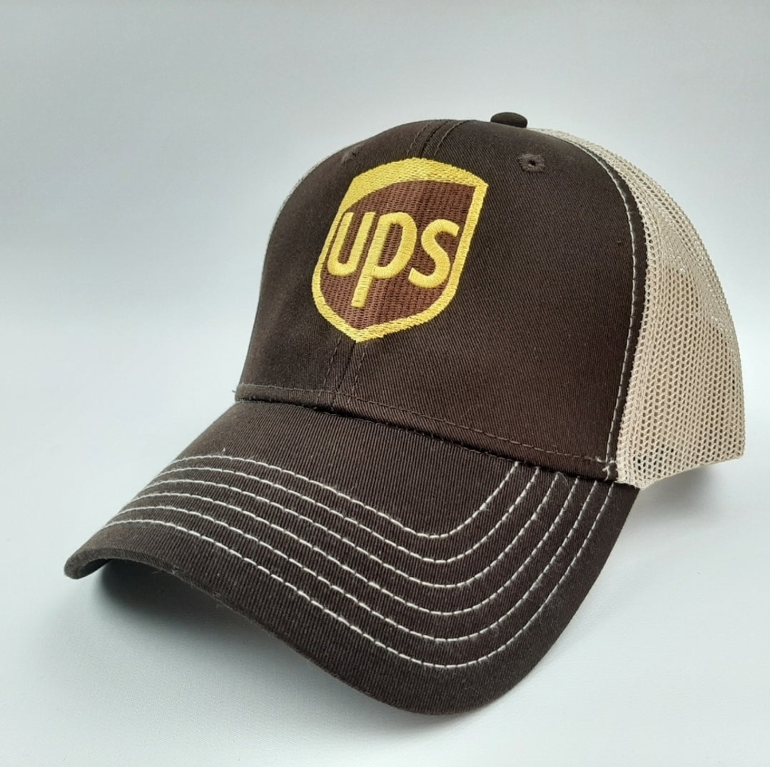 UPS United Parcel Service Baseball Cap Curved Bill Trucker Mesh Snapback