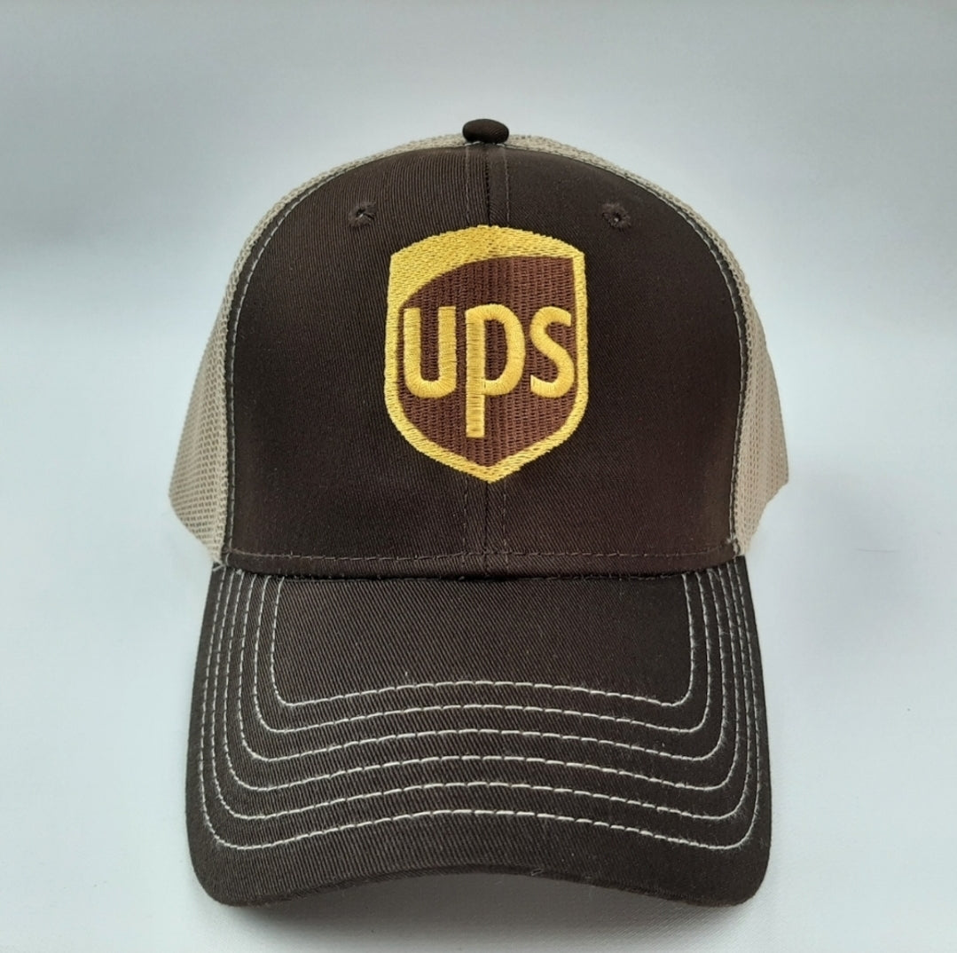 UPS United Parcel Service Baseball Cap Curved Bill Trucker Mesh Snapback