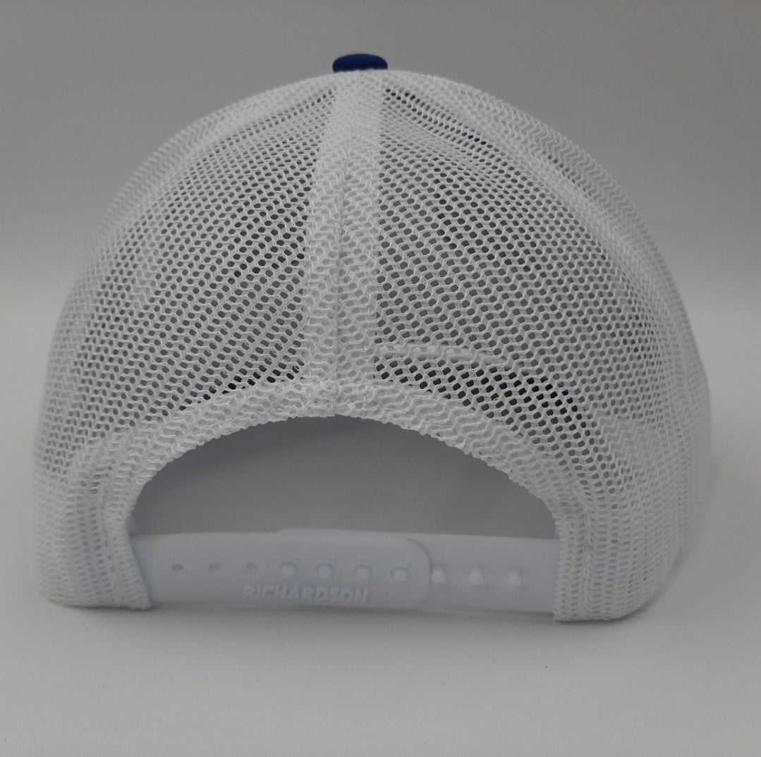 Powerstroke Ford Richardson 112 Trucker Mesh Snapback Cap Hat Blue & White
