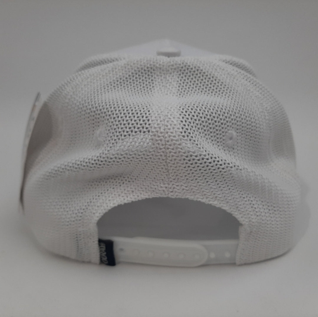 Ford Embroidered Patch Curved Bill Snapback Mesh Hat Cap White