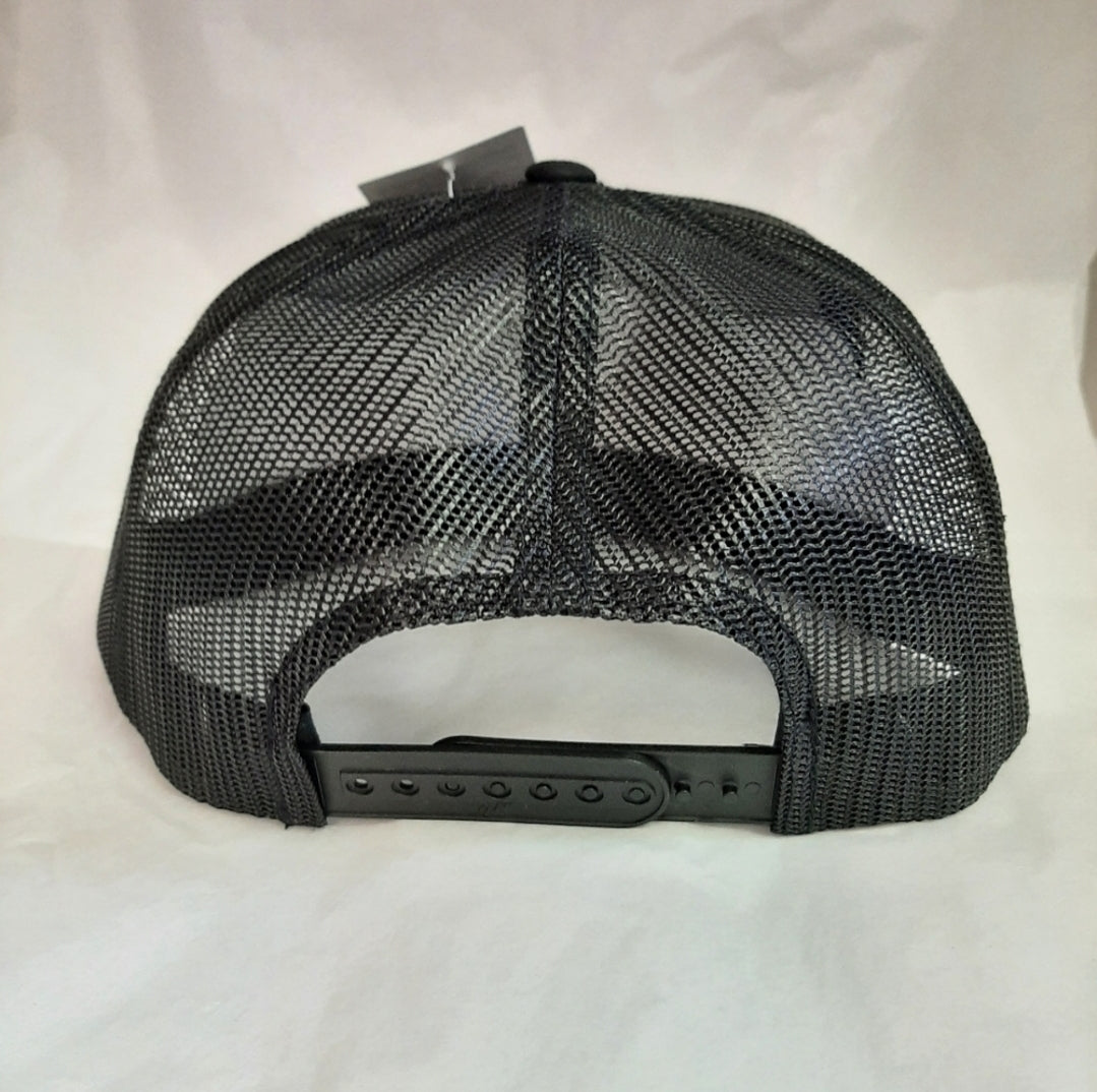 Ford Tractor Embroidered Patch Flat Bill Snapback Mesh Hat Cap Gray White Yupoong