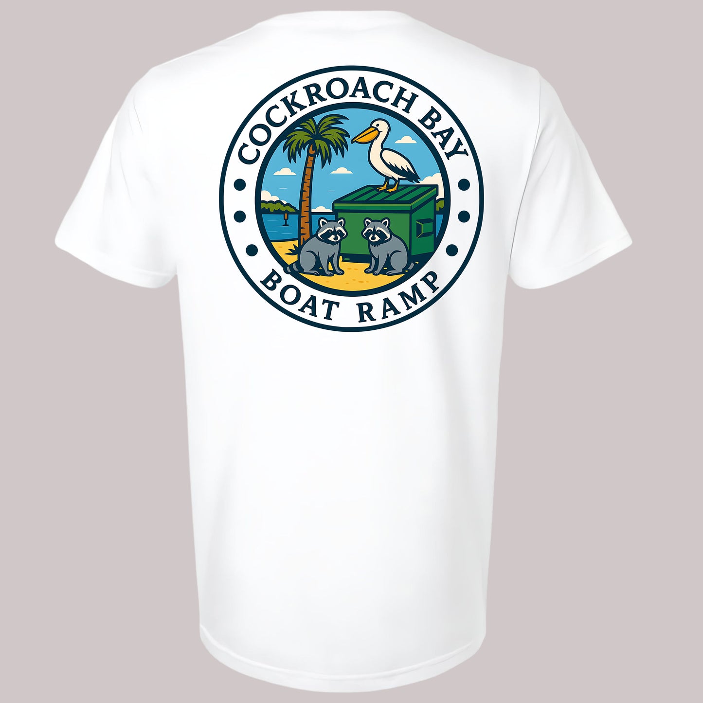 Cockroach Bay Boat Ramp Ruskin Florida T-shirt Backwater Fishing
