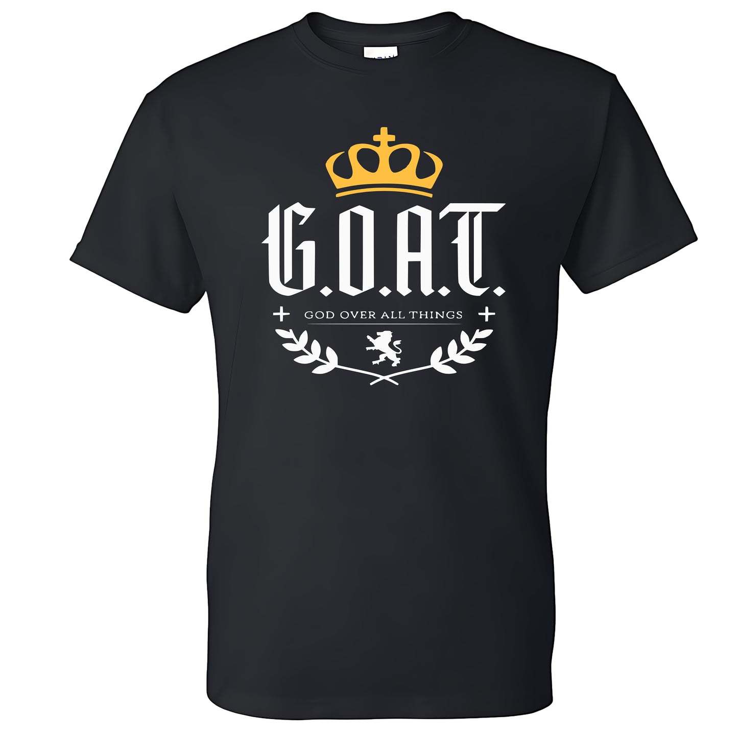 G.O.A.T. God Over All Things T-shirt Black Christian Believer Jesus Christ