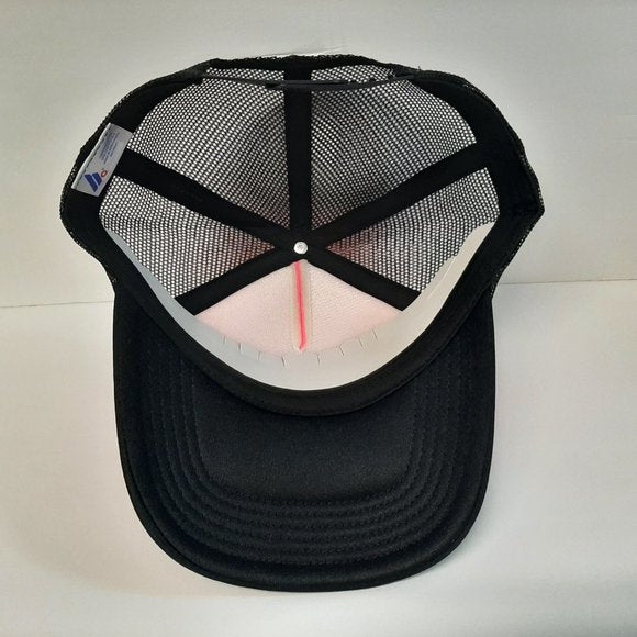 Billabong Embroidered Patch Foam Trucker Mesh Cap Pink Black