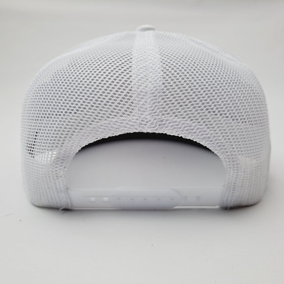 Cowboy Cartel Flat Bill Trucker Mesh Snapback White