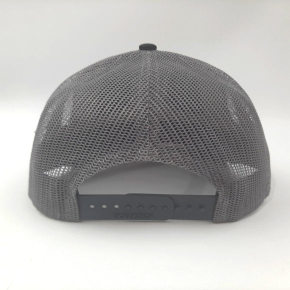 Negative Fucks Given Richardson 112 Trucker Mesh Snapback Cap Hat Gray Black