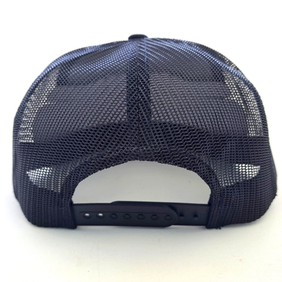 Black Pond Hat Co. Marlin Fish Flat Bill Trucker Mesh Snapback