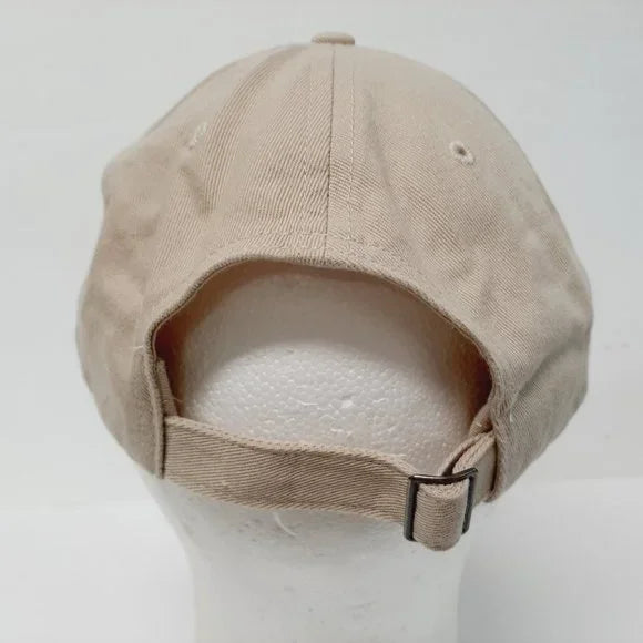 Lowes Embroidered Patch Hat Cap Beige Relaxed Cotton Lowe's