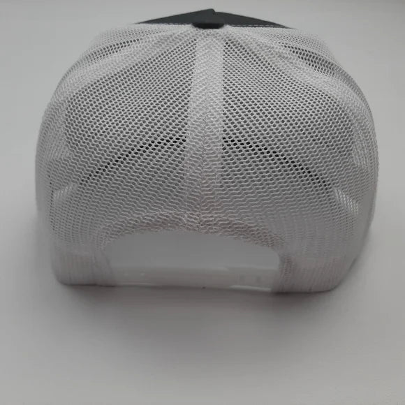 Yamaha Embroidered Trucker Flat Bill Mesh Snapback Cap Hat Gray & White