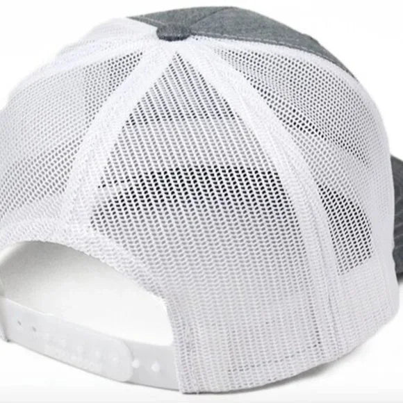 U.S. Navy Richardson 112 Trucker Mesh Snapback Cap Hat Gray White