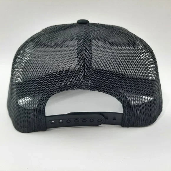 Mexico Mexican National Seal Trucker Flat Bill Mesh Snapback Black
