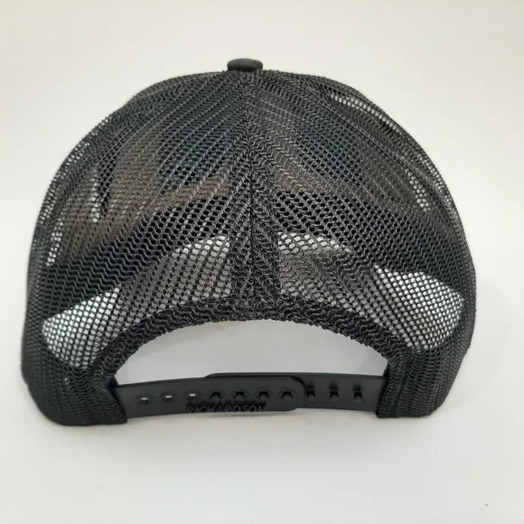 Costa Richardson 112 Trucker Mesh Snapback Hat Cap Embroidered Black