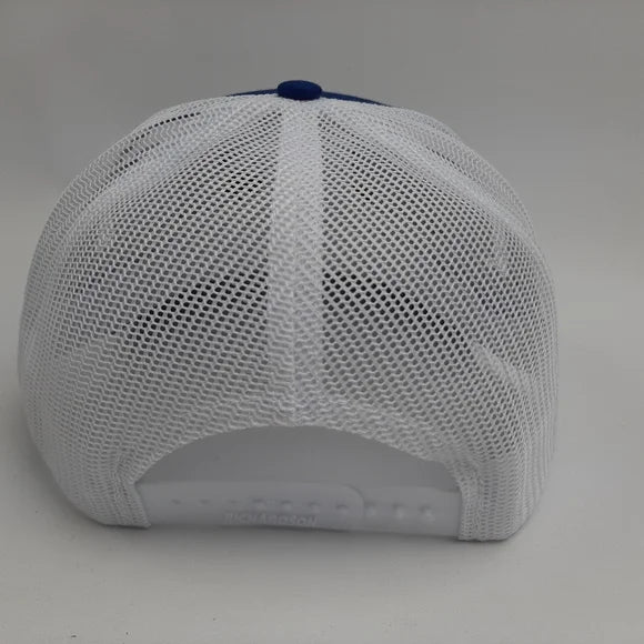 Bronco Richardson 112 Trucker Mesh Snapback Hat Cap Embroidered Blue