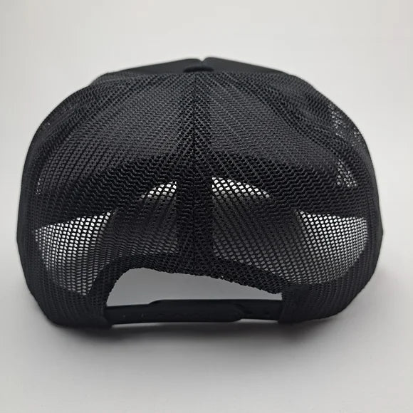 Smiley Face Glow in the Dark Pink Foam Trucker Mesh Snapback Cap Hat Black