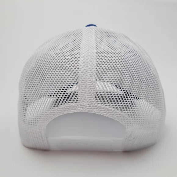 USA American Flag Embroidered Patch Trucker Mesh Snapback Cap Hat Blue