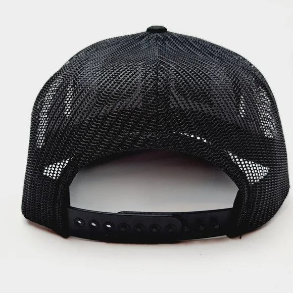 Christian Cross Crucifix Jesus Richardson Trucker Mesh Snapback Cap Hat Black