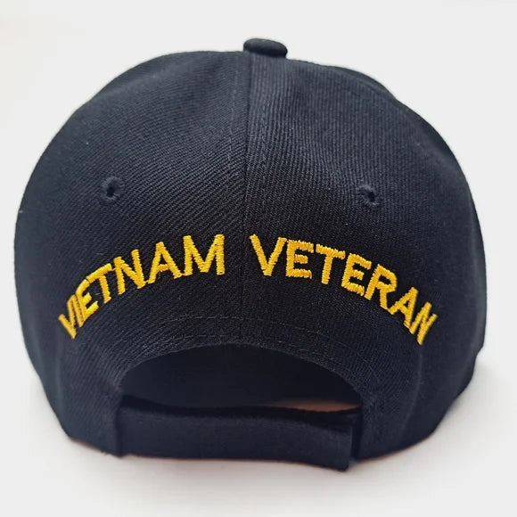 U.S. Marine Corps Vietnam Veteran Embroidered Hat Cap Black